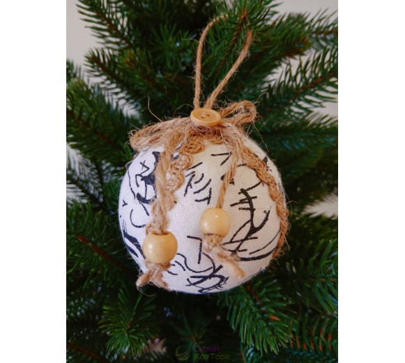 Новогодние шары с абстрактным узором Ø80мм, цена за набор 3 шт (SH279)